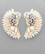 Fancy Feather Jewel Earring