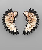 Fancy Feather Jewel Earring