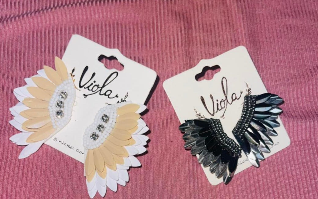 Toast To You - Small Angel Wing Earrings