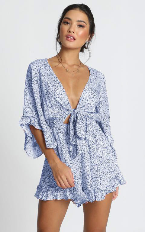 Out n About Blue Romper
